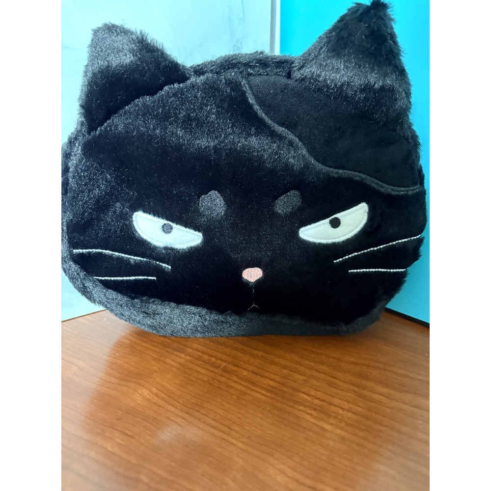 NWT Black Cat Plush Cross Body Purse